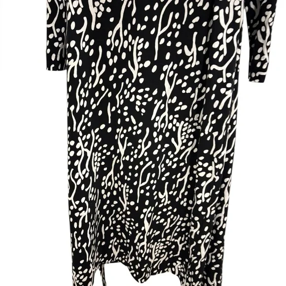 NWT DIANE VON FURSTENBERGxTARGET Long Sleeve Midi Sea Spots Black Wrap Dress - Picture 5 of 16